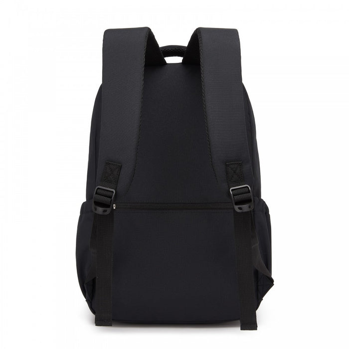 Water-Resistant Kids Backpack with Padded Laptop Sleeve and Multi-Pocket Organisation – Black