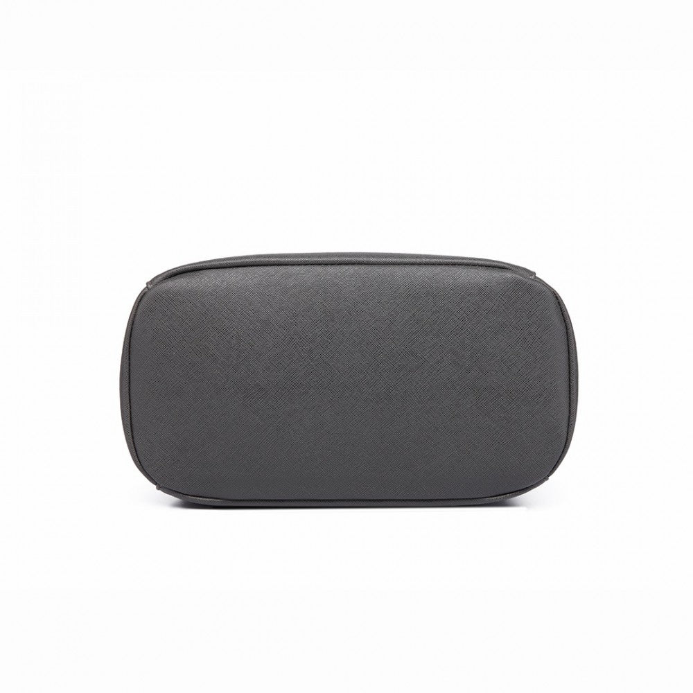 PU Leather Backpack Secure Daypack with Magnetic Snap Closure PU Leather Travel Bag – Black