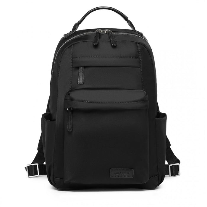 Backpack with Laptop Sleeve, Multiple Pockets and Trolley Sleeve – Black