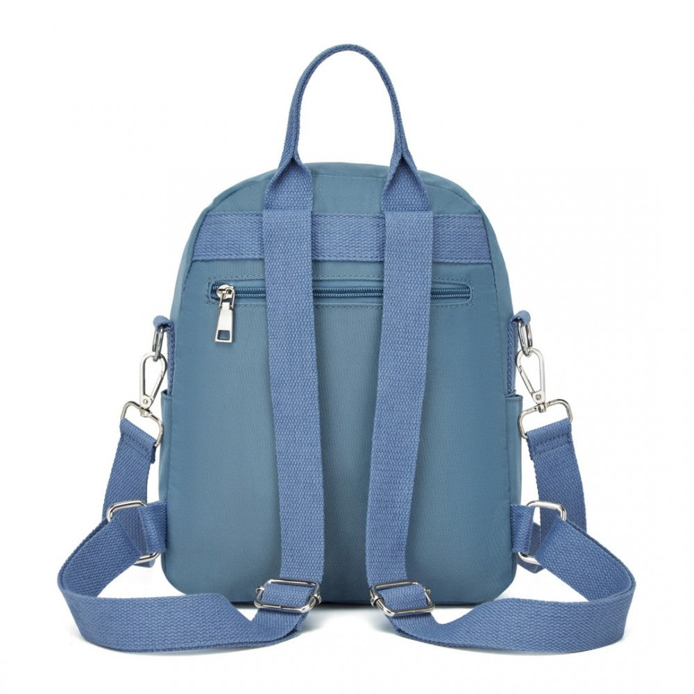 3-in-1 Convertible Backpack with Removable Long Strap and Shoulder/Crossbody Carry – BPM2451 – Blue