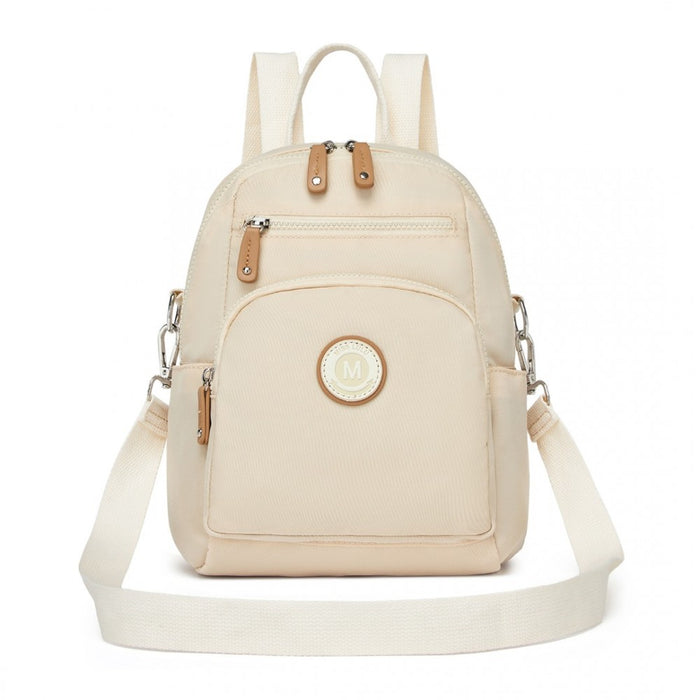 3-in-1 Convertible Backpack with Removable Long Strap and Shoulder/Crossbody Carry – BPM2451 – Beige
