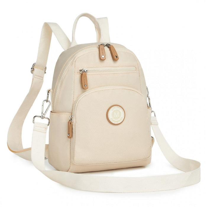 3-in-1 Convertible Backpack with Removable Long Strap and Shoulder/Crossbody Carry – BPM2451 – Beige