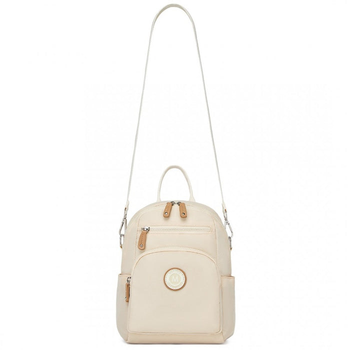 3-in-1 Convertible Backpack with Removable Long Strap and Shoulder/Crossbody Carry – BPM2451 – Beige