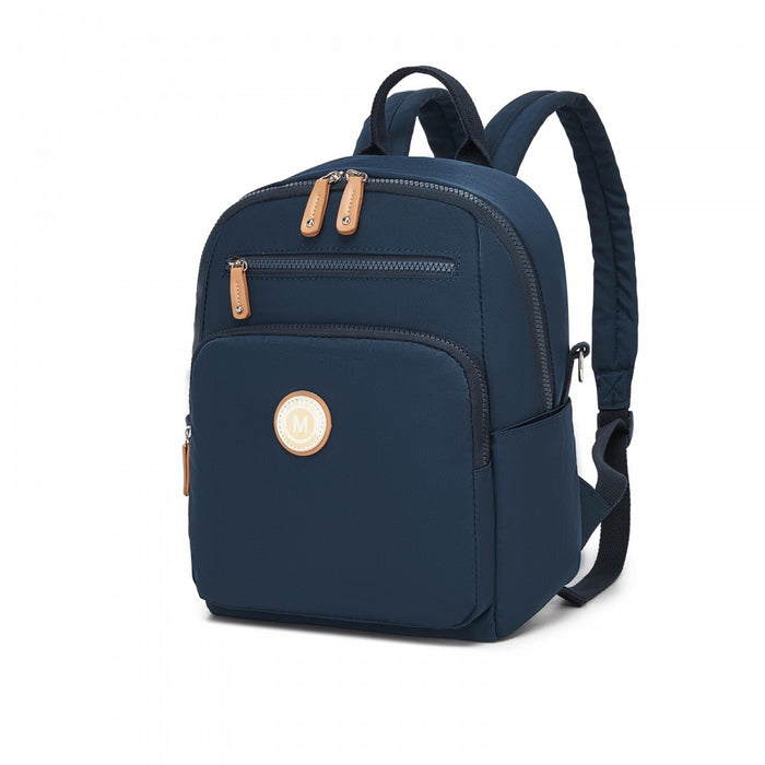 Women's Backpack, Water-Resistant Nylon Convertible Shoulder and Crossbody Bag – Navy
