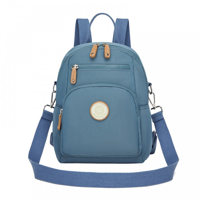 3-in-1 Convertible Backpack with Removable Long Strap and Shoulder/Crossbody Carry – BPM2651 – Blue