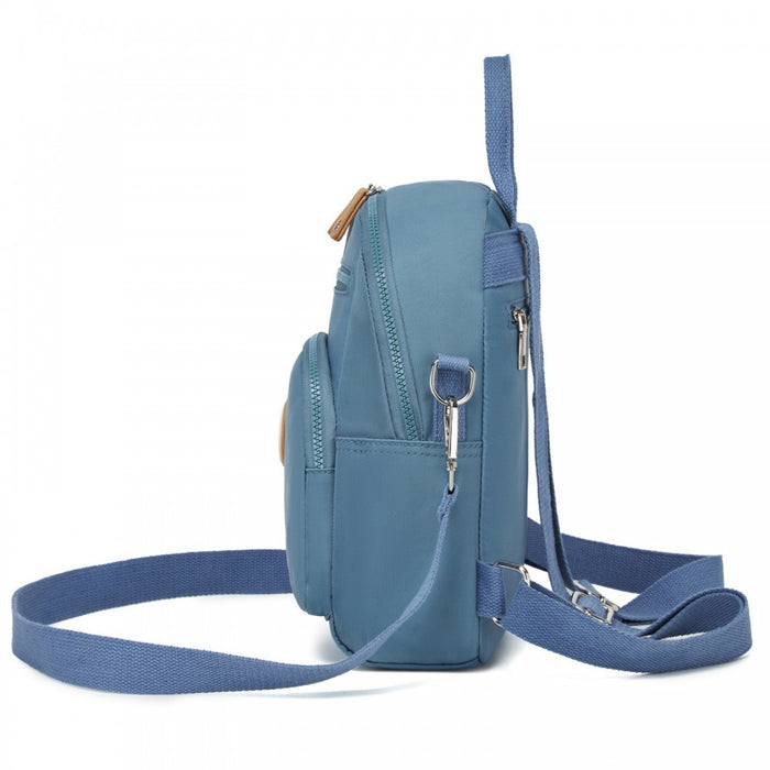 3-in-1 Convertible Backpack with Removable Long Strap and Shoulder/Crossbody Carry – BPM2651 – Blue