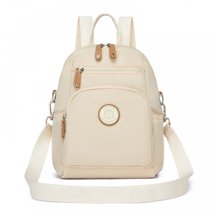 3-in-1 Convertible Backpack with Removable Long Strap and Shoulder/Crossbody Carry – BPM2651 – Beige