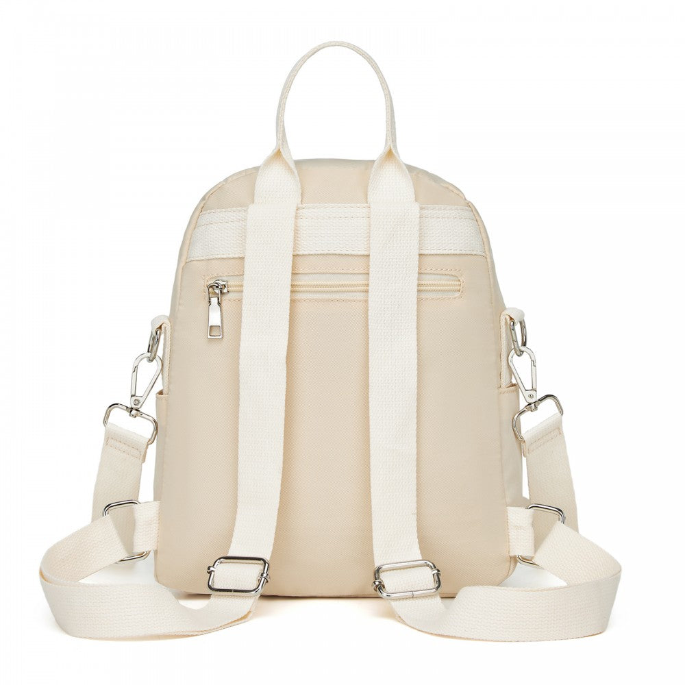 3-in-1 Convertible Backpack with Removable Long Strap and Shoulder/Crossbody Carry – BPM2651 – Beige