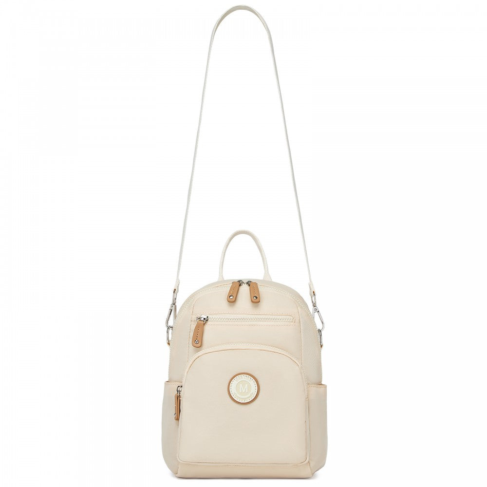 3-in-1 Convertible Backpack with Removable Long Strap and Shoulder/Crossbody Carry – BPM2651 – Beige