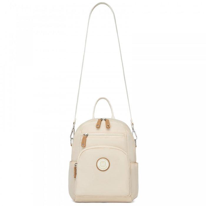 3-in-1 Convertible Backpack with Removable Long Strap and Shoulder/Crossbody Carry – BPM2651 – Beige