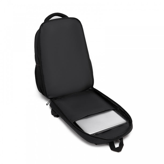 Laptop Backpack, Soft Padded, Organised Storage, Lightweight 15.6-Inch Notebook Bag – Black