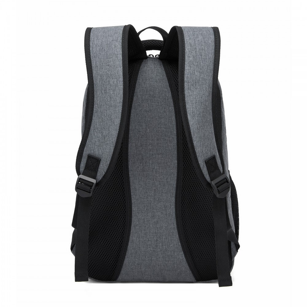 Laptop Backpack, Soft Padded, Organised Storage, Lightweight 15.6-Inch Notebook Bag – Grey