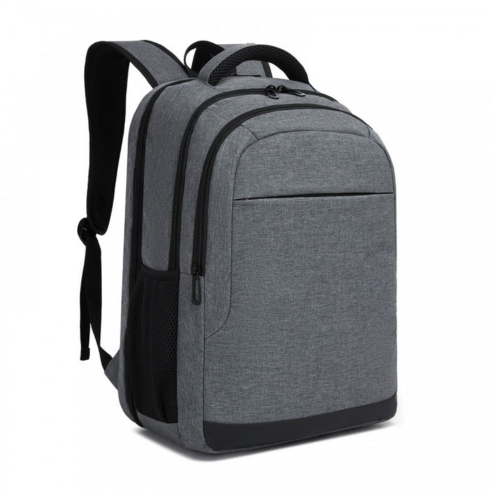 Laptop Backpack, Soft Padded, Organised Storage, Lightweight 15.6-Inch Notebook Bag – Grey