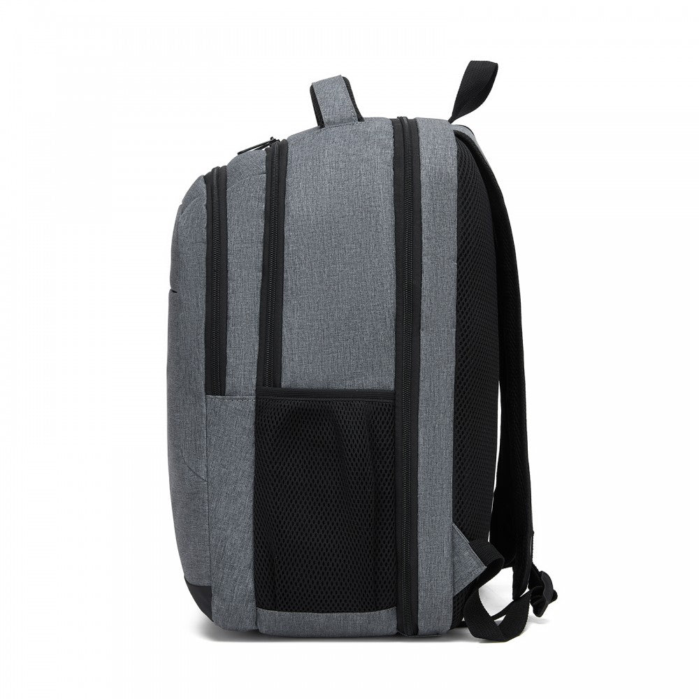 Laptop Backpack, Soft Padded, Organised Storage, Lightweight 15.6-Inch Notebook Bag – Grey