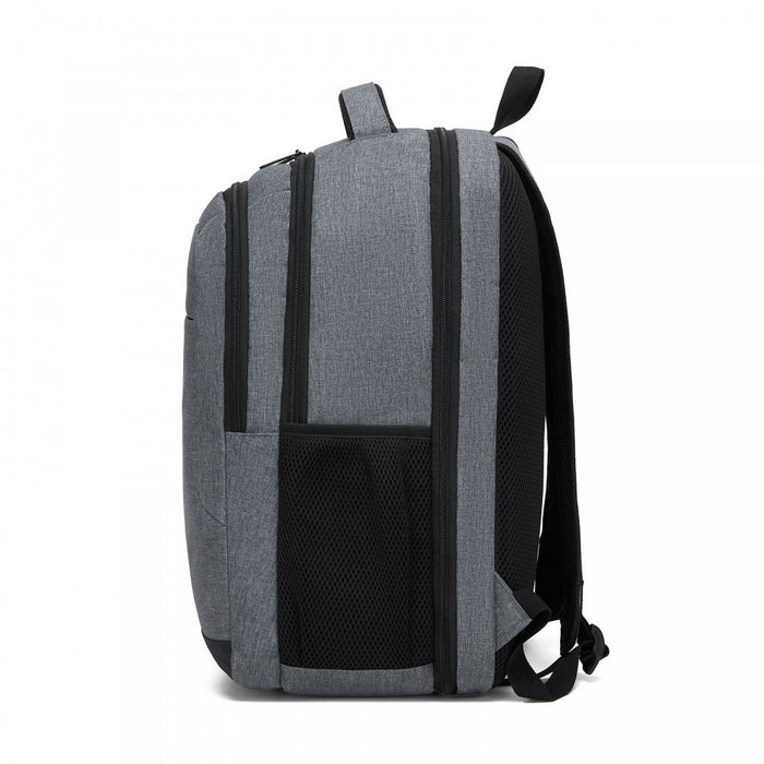 Laptop Backpack, Soft Padded, Organised Storage, Lightweight 15.6-Inch Notebook Bag – Grey