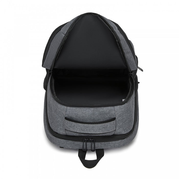 Laptop Backpack, Soft Padded, Organised Storage, Lightweight 15.6-Inch Notebook Bag – Grey