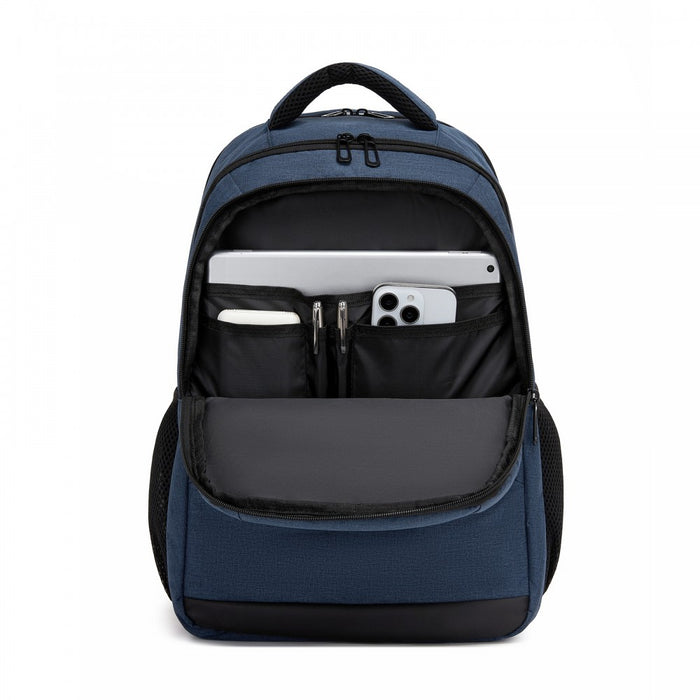 Laptop Backpack, Soft Padded, Organised Storage, Lightweight 15.6-Inch Notebook Bag – Navy