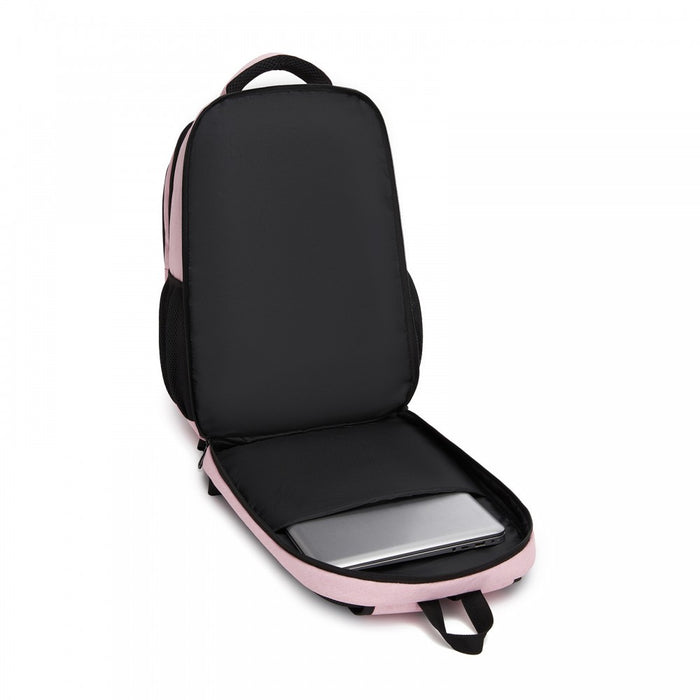 Laptop Backpack, Soft Padded, Organised Storage, Lightweight 15.6-Inch Notebook Bag – Pink