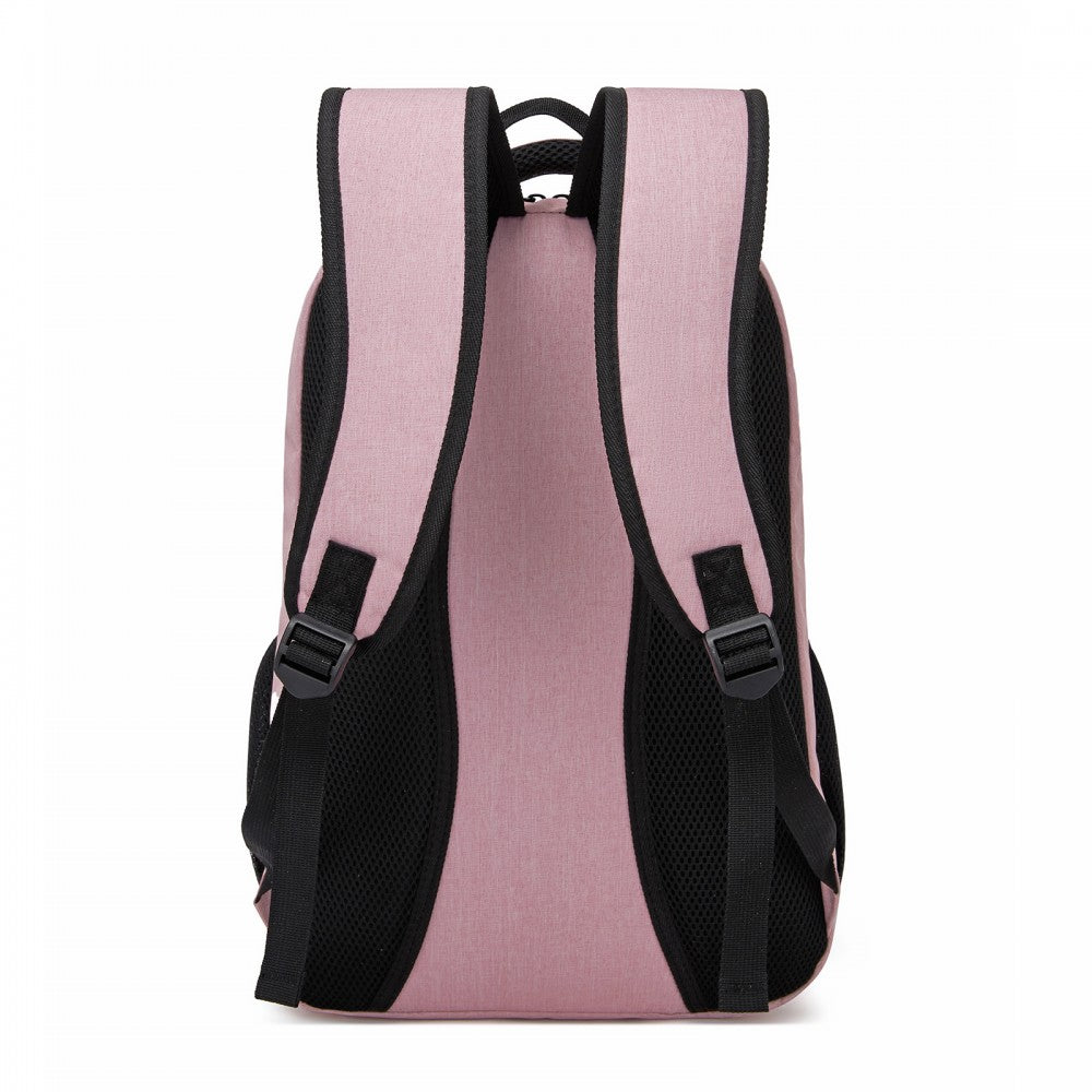 Laptop Backpack, Soft Padded, Organised Storage, Lightweight 15.6-Inch Notebook Bag – Pink