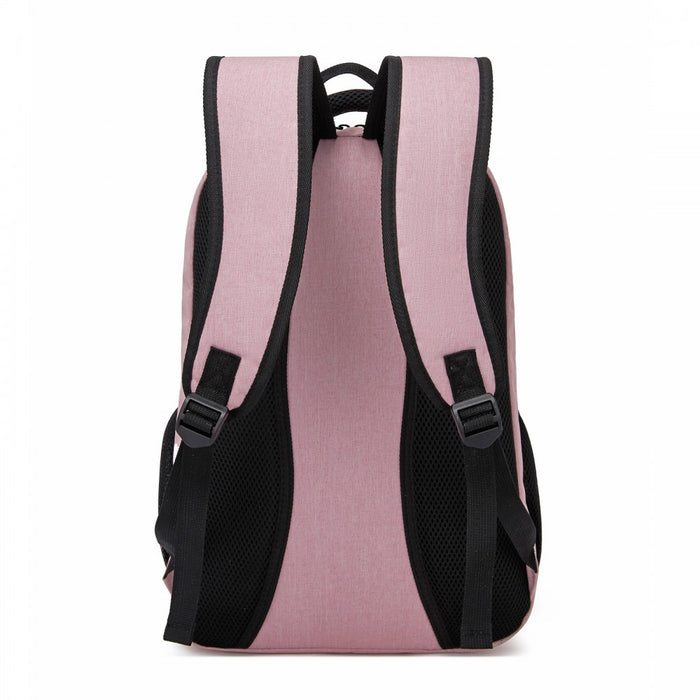 Laptop Backpack, Soft Padded, Organised Storage, Lightweight 15.6-Inch Notebook Bag – Pink