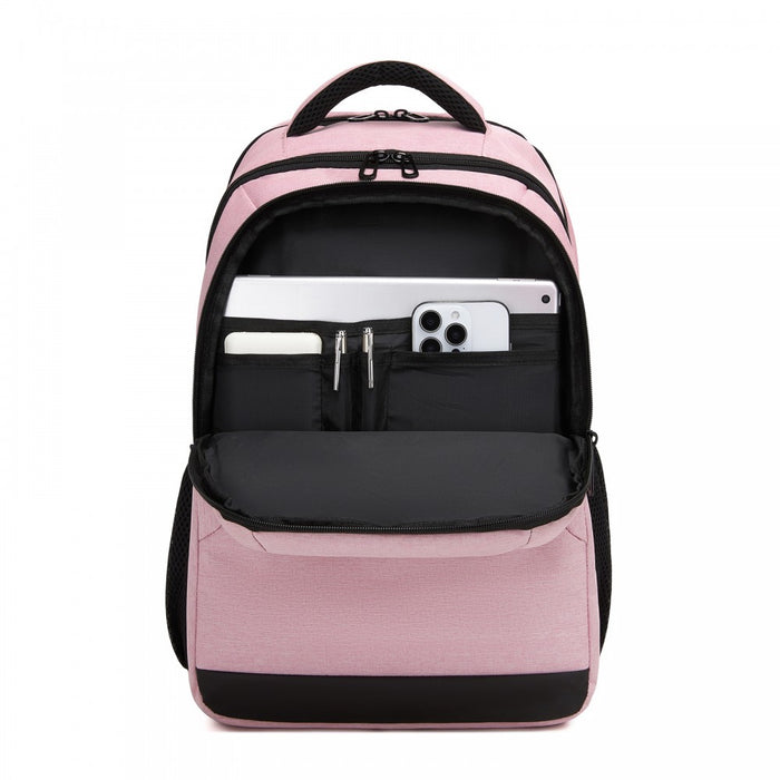 Laptop Backpack, Soft Padded, Organised Storage, Lightweight 15.6-Inch Notebook Bag – Pink