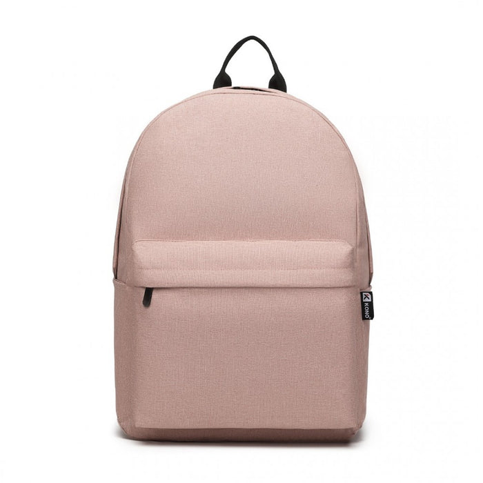 Polyester Everyday Backpack with Design – Pink