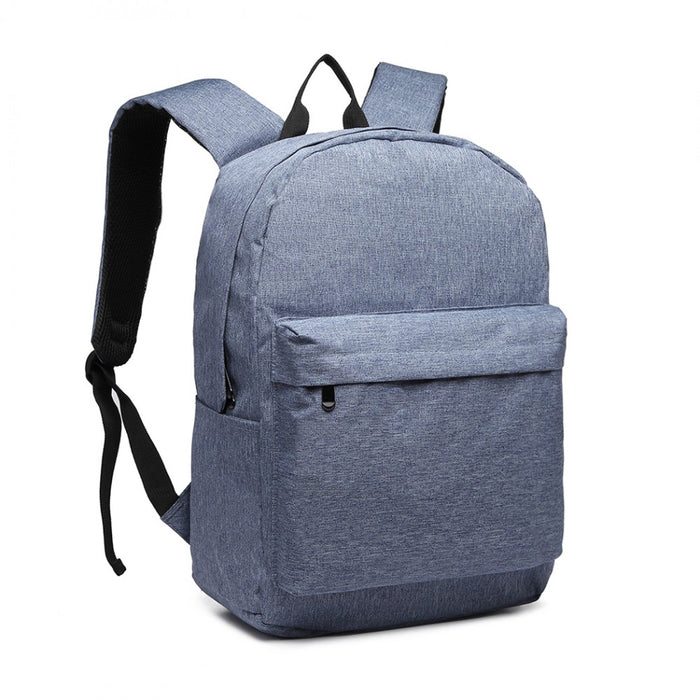 Polyester Everyday Backpack with Design – Blue