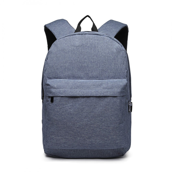 Polyester Everyday Backpack with Design – Blue