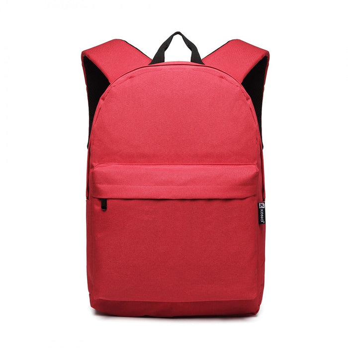 Polyester Everyday Backpack with Design – Red