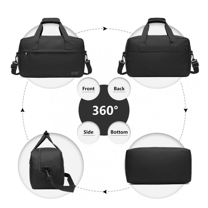 Lightweight Sports Travel Duffel Bag – E1960M – Black