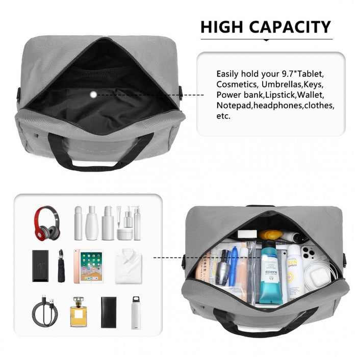 Lightweight Sports Travel Duffel Bag – E1960M – Grey