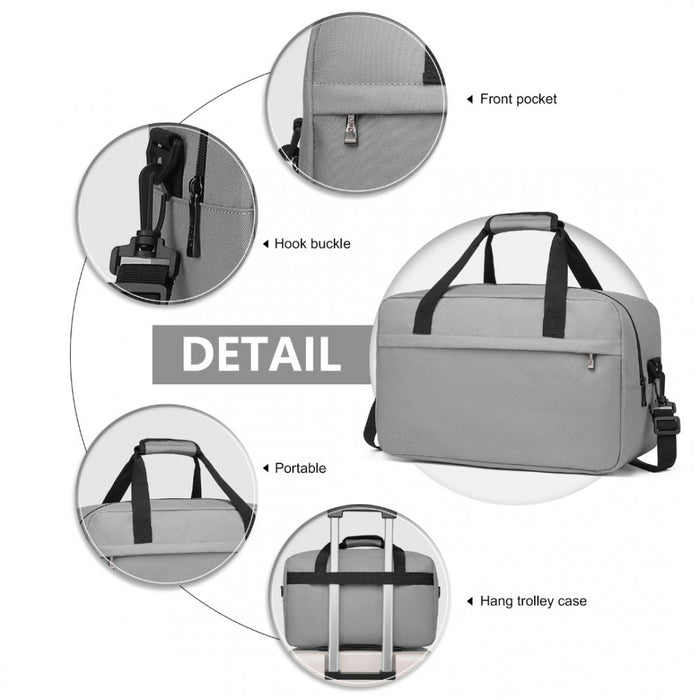 Lightweight Sports Travel Duffel Bag – E1960M – Grey