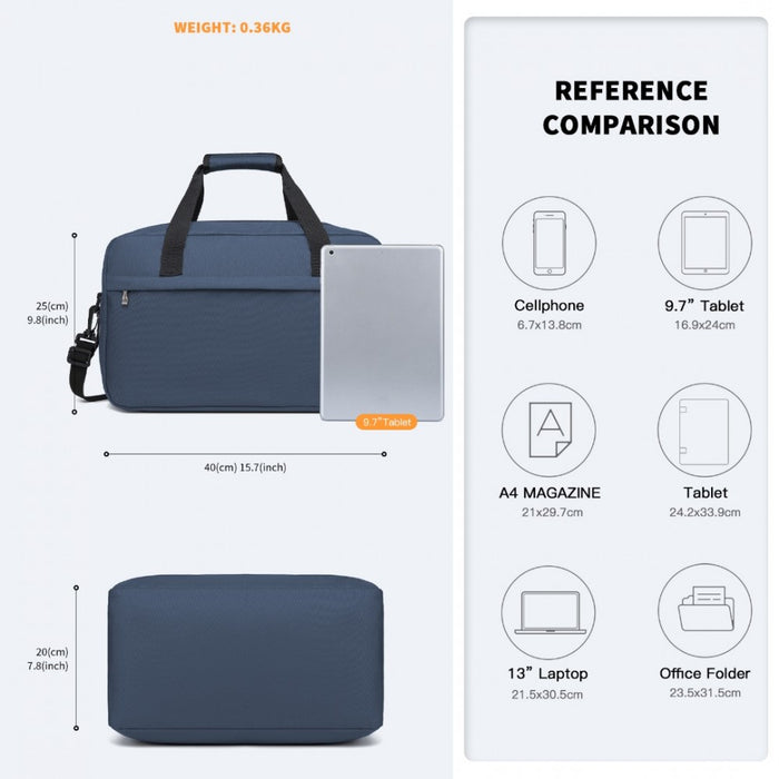 Lightweight Sports Travel Duffel Bag – E1960M – Navy