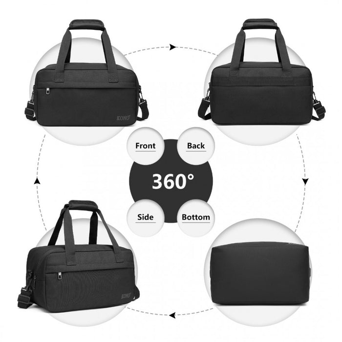 Lightweight Sports Travel Duffel Bag – E1960S – Black