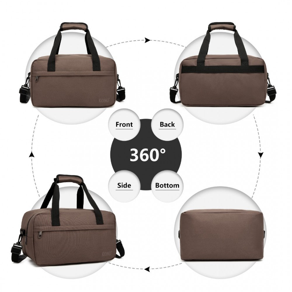 Lightweight Sports Travel Duffel Bag – E1960S – Brown