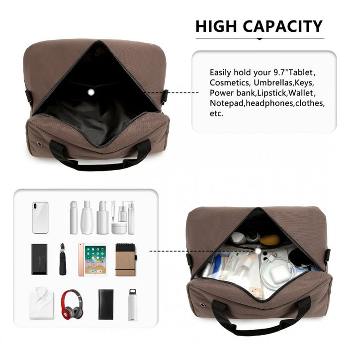 Lightweight Sports Travel Duffel Bag – E1960S – Brown