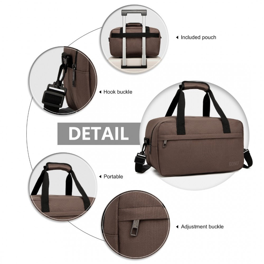 Lightweight Sports Travel Duffel Bag – E1960S – Brown
