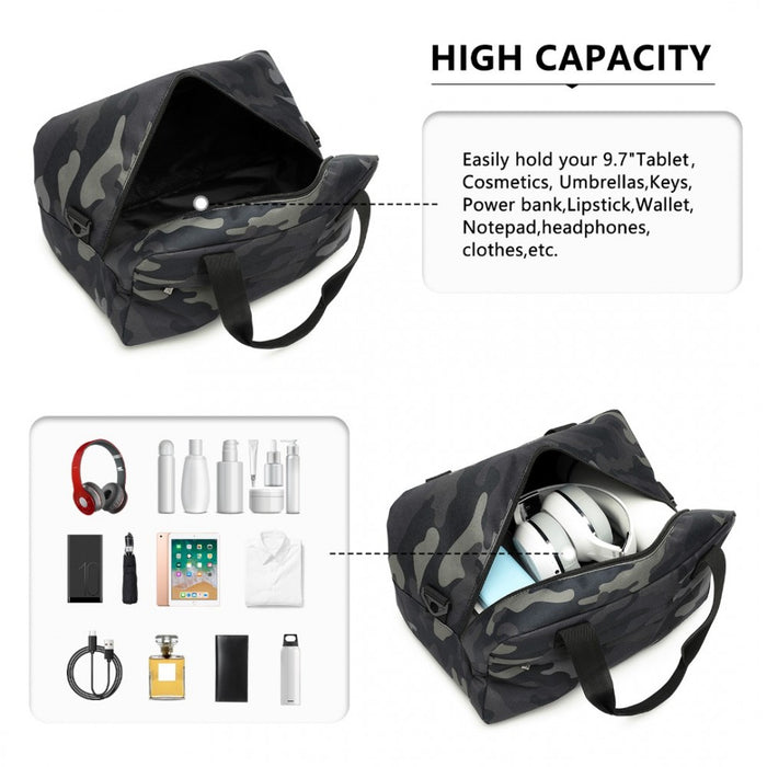 Lightweight Sports Travel Duffel Bag – E1960S – Camouflage