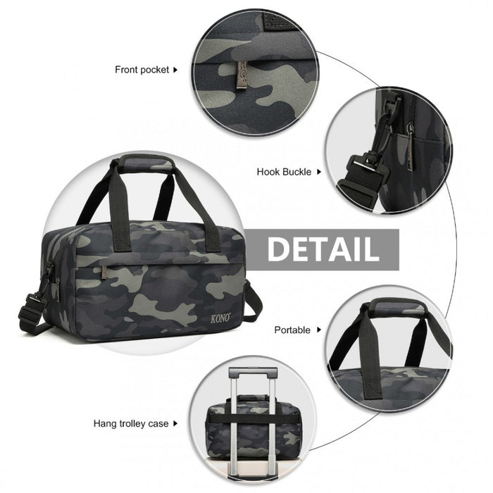Lightweight Sports Travel Duffel Bag – E1960S – Camouflage
