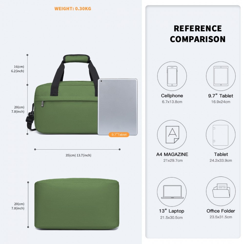 Lightweight Sports Travel Duffel Bag – E1960S – Green