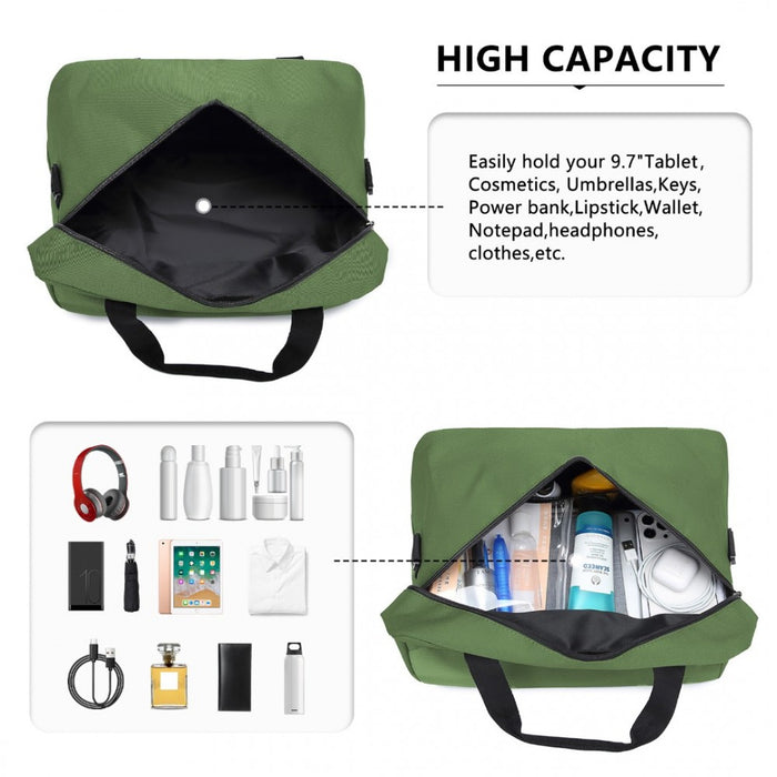 Lightweight Sports Travel Duffel Bag – E1960S – Green