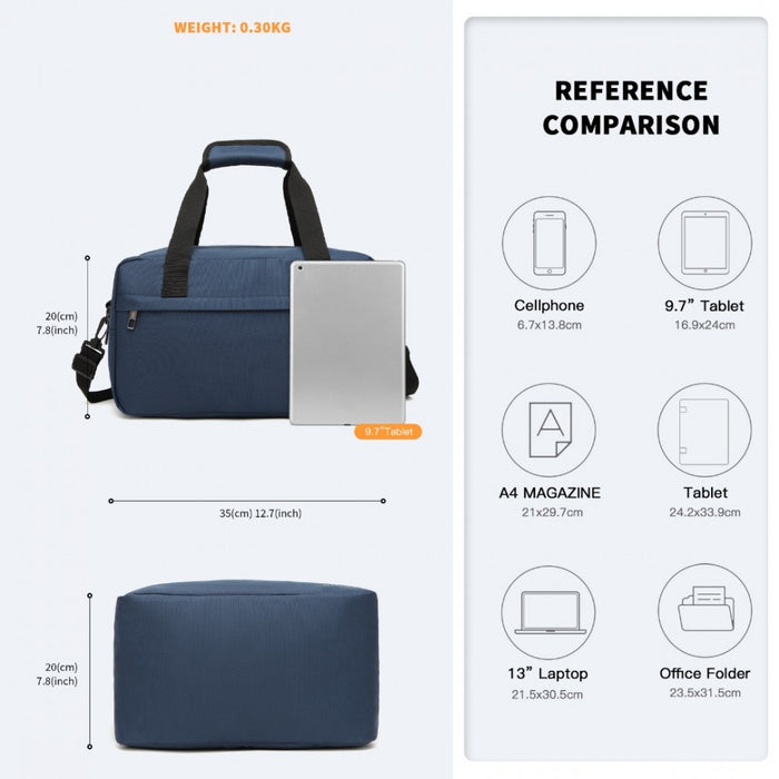 Lightweight Sports Travel Duffel Bag – E1960S – Navy