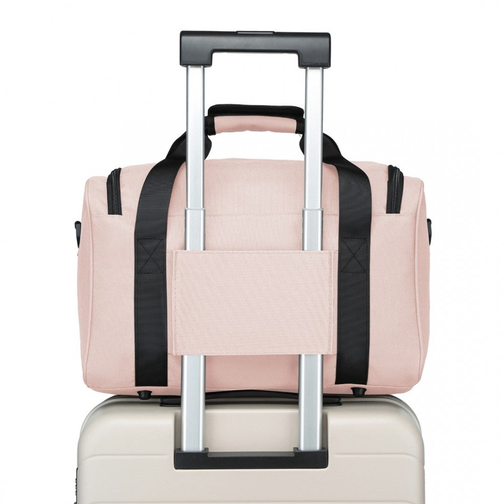 Structured Travel Duffle Bag – Pink
