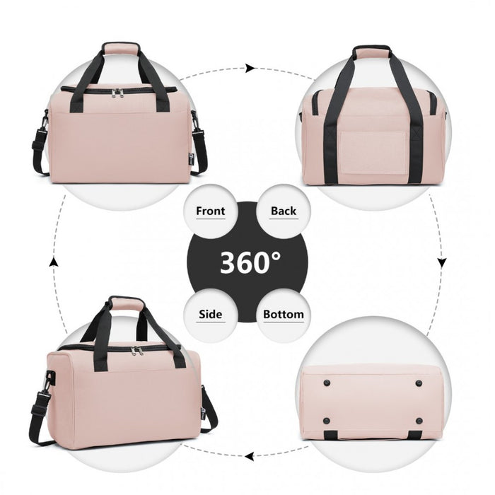 Structured Travel Duffle Bag – Pink