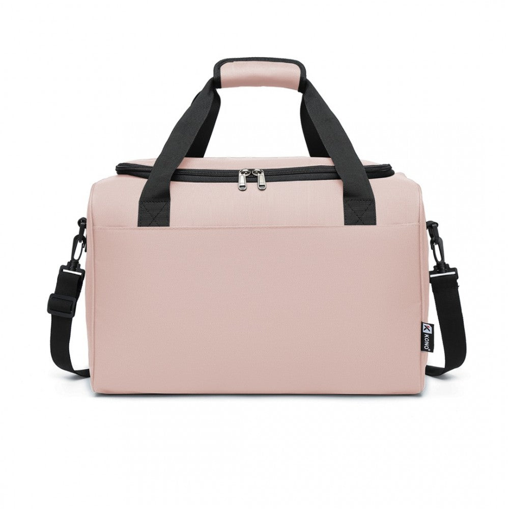 Structured Travel Duffle Bag – Pink