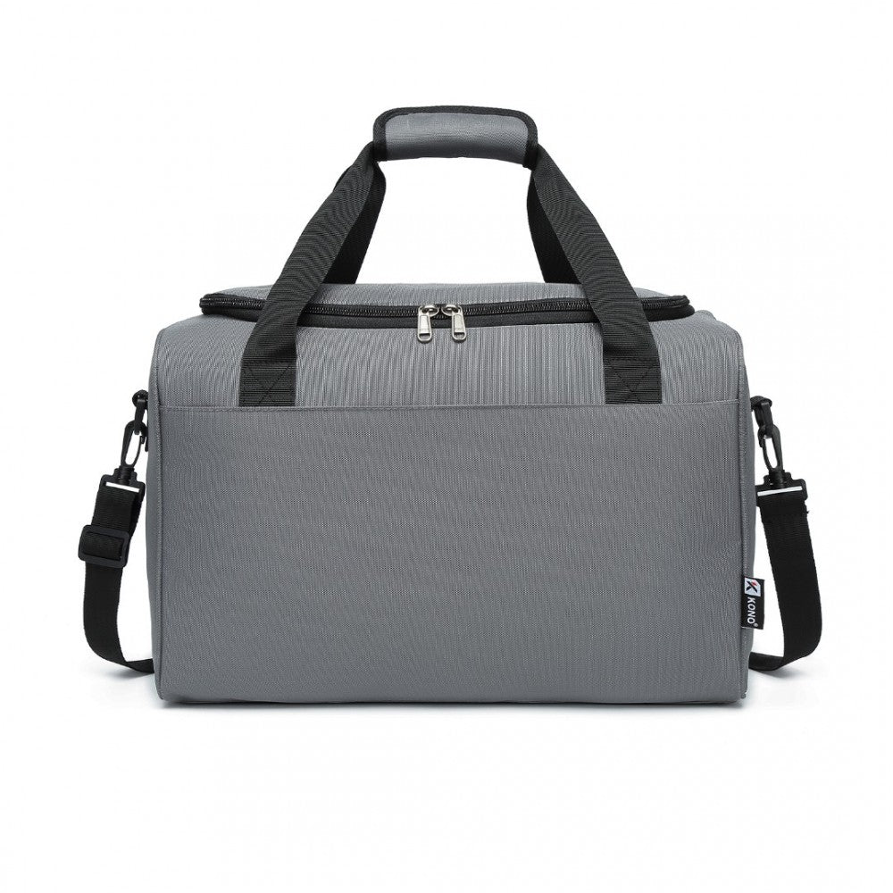 Structured Travel Duffle Bag – Grey