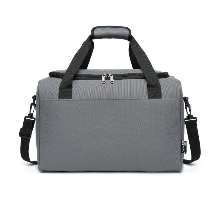 Structured Travel Duffle Bag – Grey