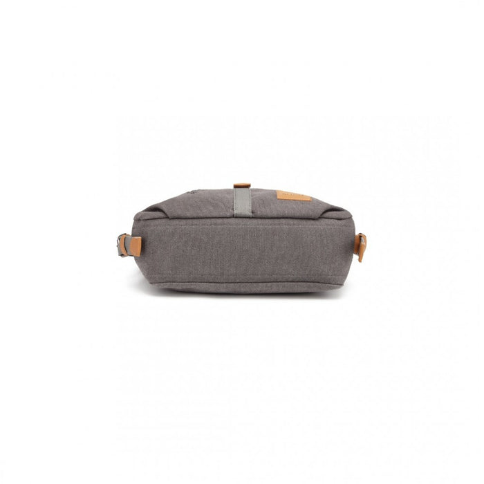 Casual Canvas Dual-Use Bag Large Shoulder Bag and Backpack – Grey