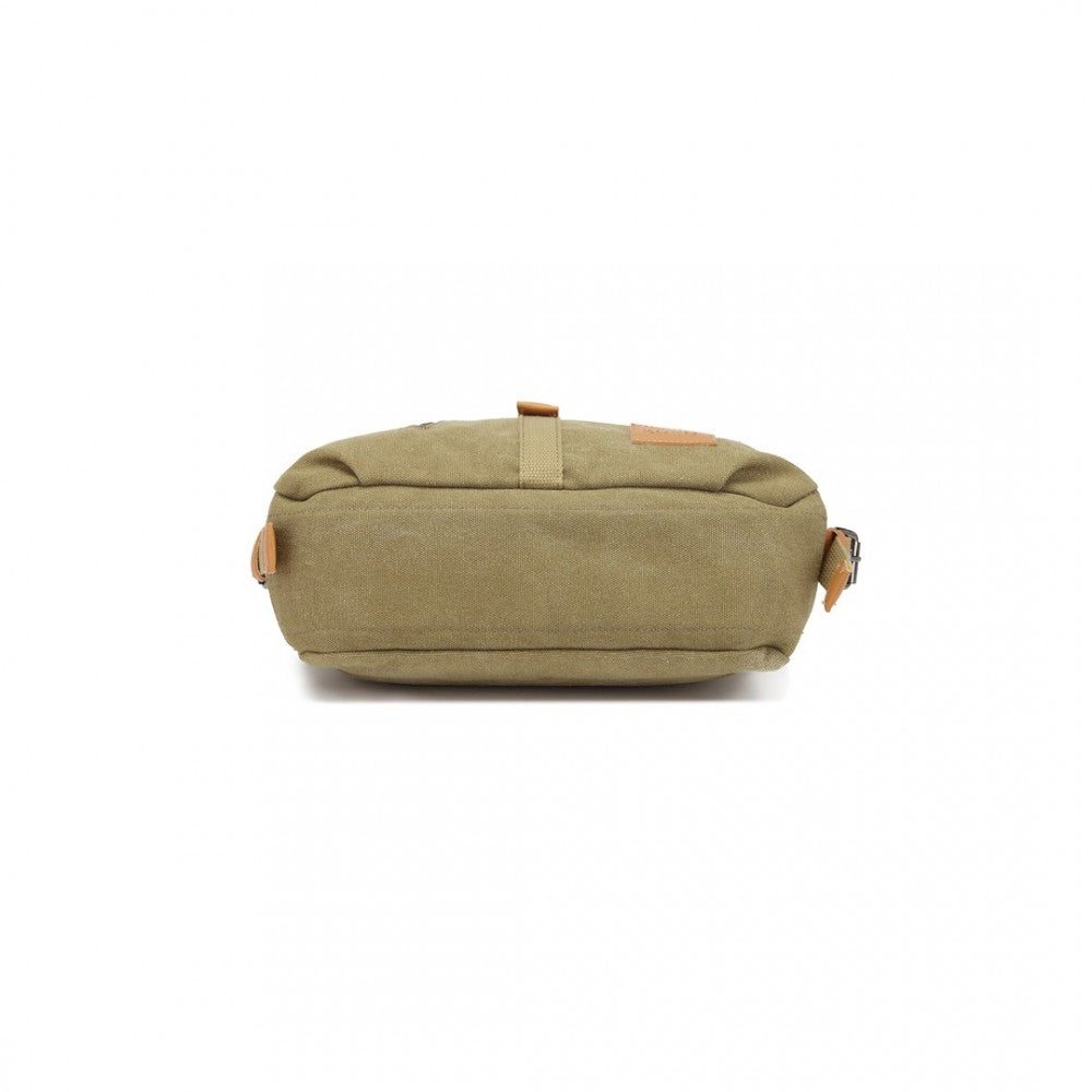 Casual Canvas Dual-Use Bag Large Shoulder Bag and Backpack – Khaki