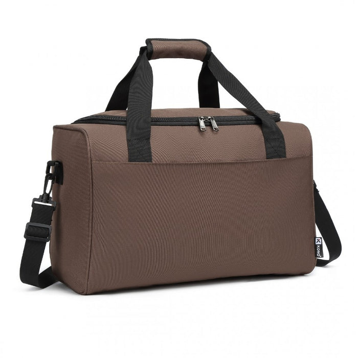 Structured Travel Duffle Bag – Brown